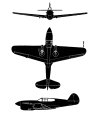 P-40 em três vistas
